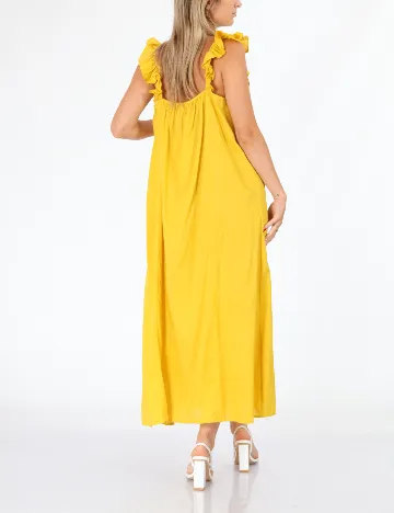 Rochie medie Jacqueline de Yong, galben