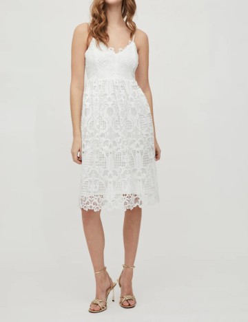 Rochie Scurta Vila, alb, 40