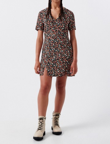 Rochie scurta CROPP, floral, XL