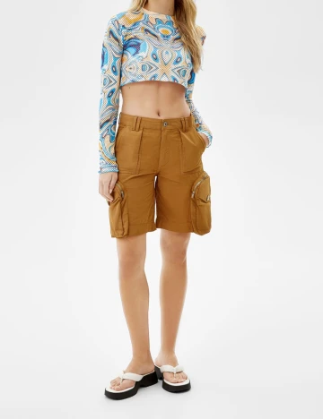 Top Bershka, albastru