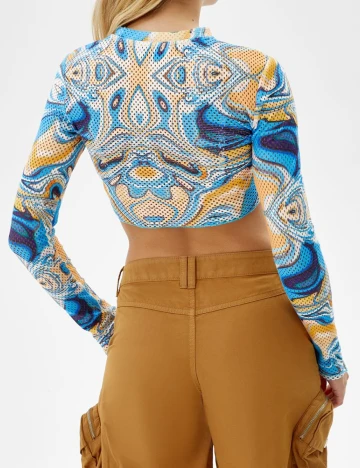 Top Bershka, albastru