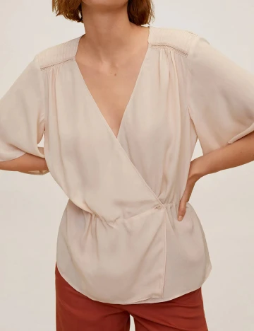 Bluza Mango, crem
