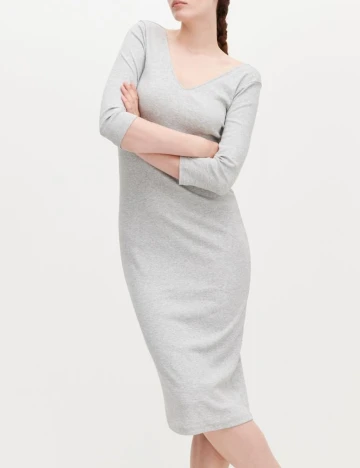 Rochie medie Reserved, gri