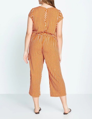 Pantaloni Mango Violeta, caramiziu