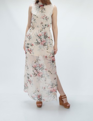 Rochie lunga Eilly Bazar, floral, S