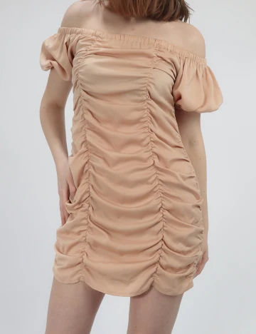 Rochie scurta SHEIN, maro deschis