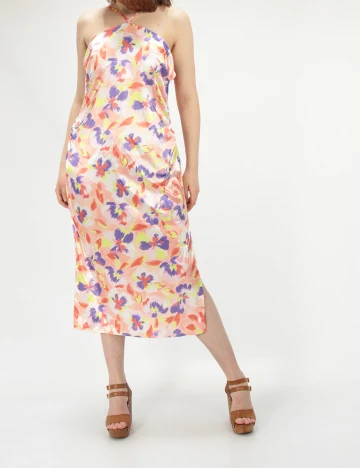 Rochie medie Vila, mix culori