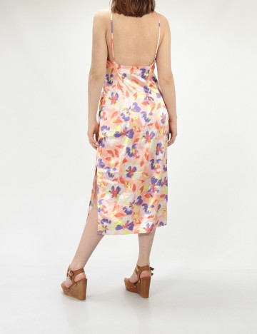 Rochie medie Vila, mix culori