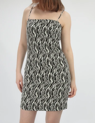 Rochie Scurta Vero Moda, alb/negru