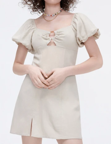Rochie scurta CROPP, bej