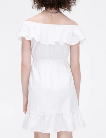 Rochie scurta CROPP, alb