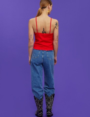 Top Vero Moda, rosu