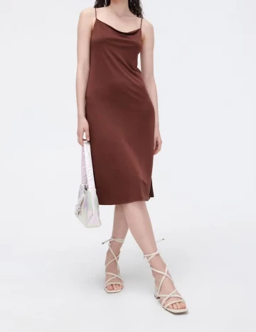 Rochie medie CROPP, maro