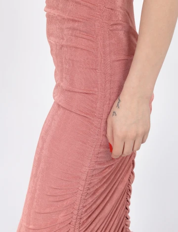 Rochie lunga SHEIN, roz pudra inchis