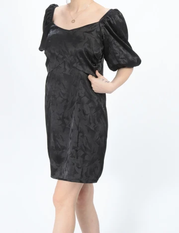 Rochie scurta BUBBLEROOM, negru