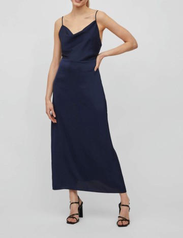 Rochie Lunga Vila, bleumarin, 38