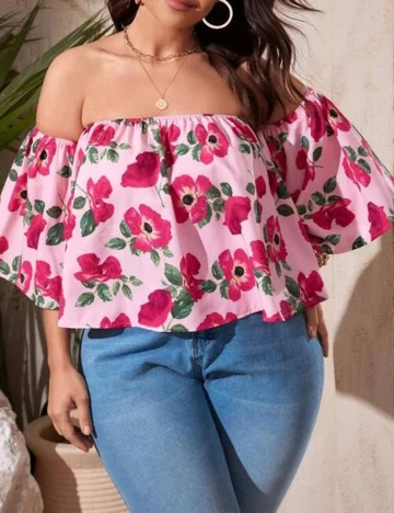 Top SHEIN CURVE, roz