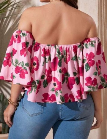 Top SHEIN CURVE, roz