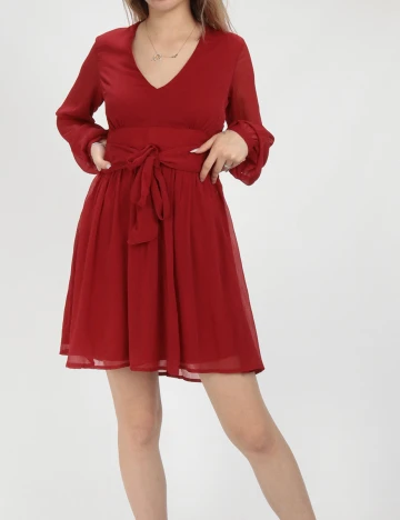 Rochie scurta BUBBLEROOM, rosu