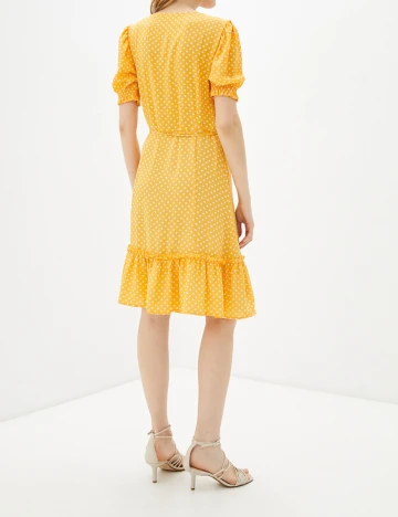 Rochie scurta Jacqueline de Yong, galben Galben