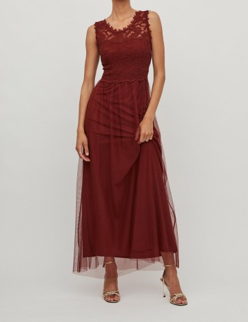 Rochie lunga Vila, maro