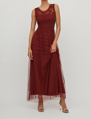 Rochie lunga Vila, maro