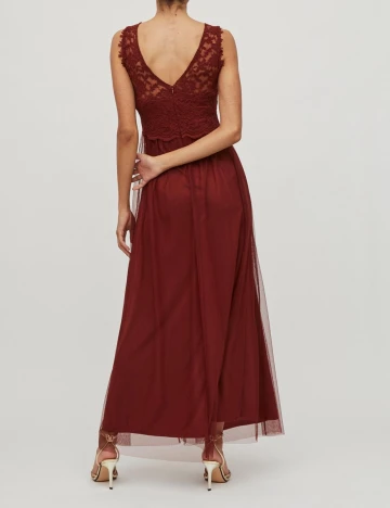 Rochie lunga Vila, maro