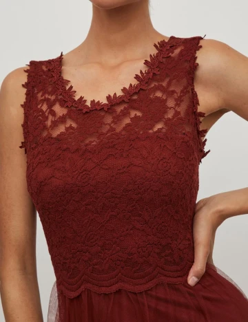 Rochie lunga Vila, maro