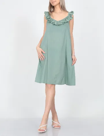 Rochie scurta Jacqueline de Yong, verde