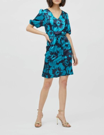 Rochie Scurta Vila, albastru, 36