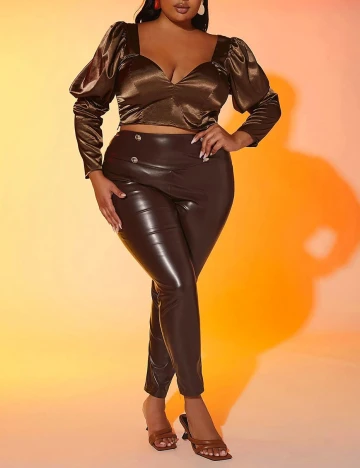 Top SHEIN CURVE, maro