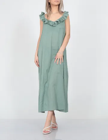 Rochie medie Jacqueline de Yong, verde