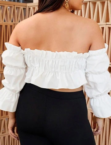 Top SHEIN CURVE, alb
