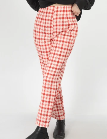 Pantaloni Double Crazy, rosu