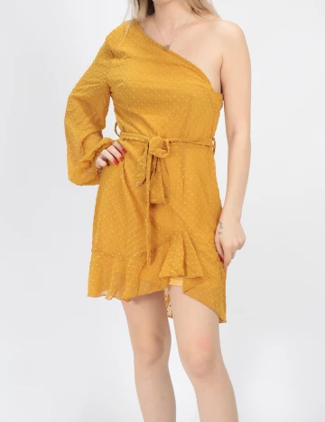 Rochie Scurta SHEIN, mustar