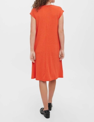 Rochie scurta Vero Moda, portocaliu