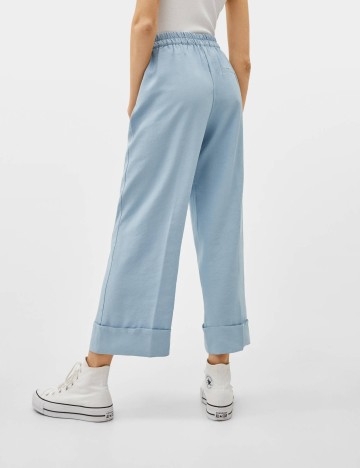Pantaloni Bershka, albastru
