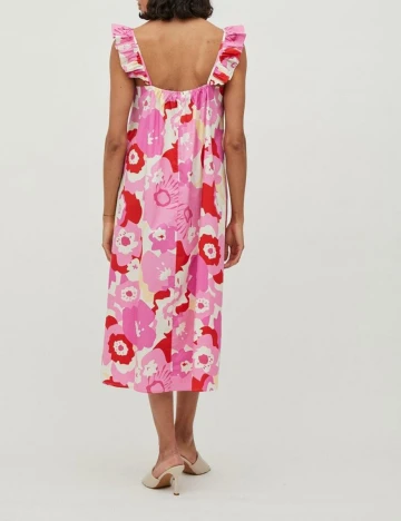 Rochie Medie Vila, roz