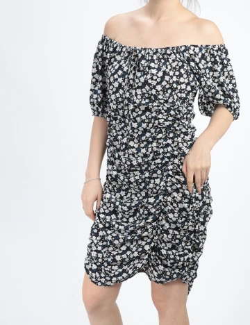 Rochie Scurta SHEIN, negru floral