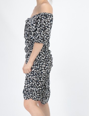 Rochie Scurta SHEIN, negru floral
