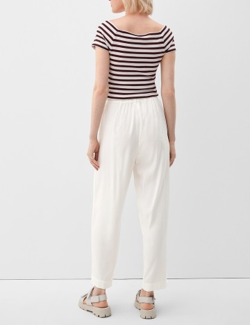 Pantaloni Q/S, ecru