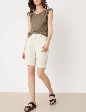 Pantaloni scurti s.Oliver, ecru, W46