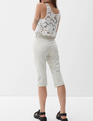 Pantaloni scurti s.Oliver, ecru
