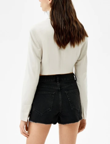 Pantaloni scurti Bershka, negru