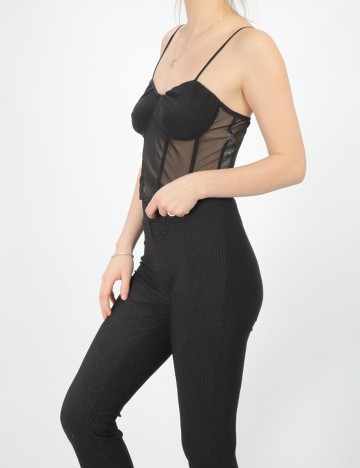 Top Bershka, negru, M