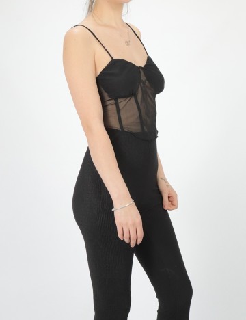 Top Bershka, negru