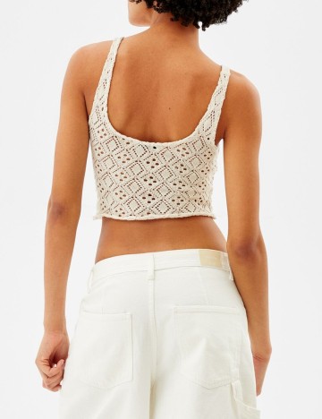 Top Bershka, crem