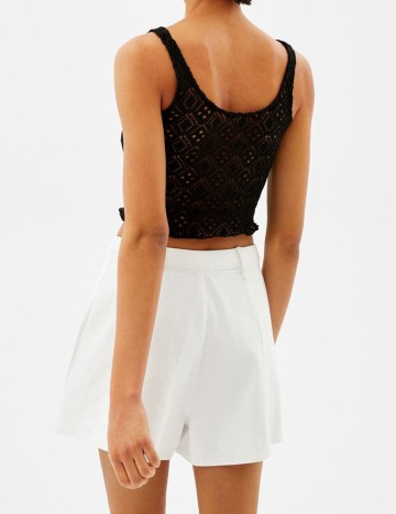 Top Bershka, negru