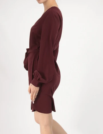 Rochie scurta BUBBLEROOM, visiniu