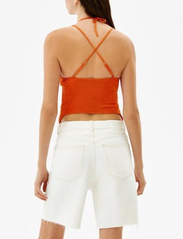 Top Bershka, portocaliu Portocaliu
